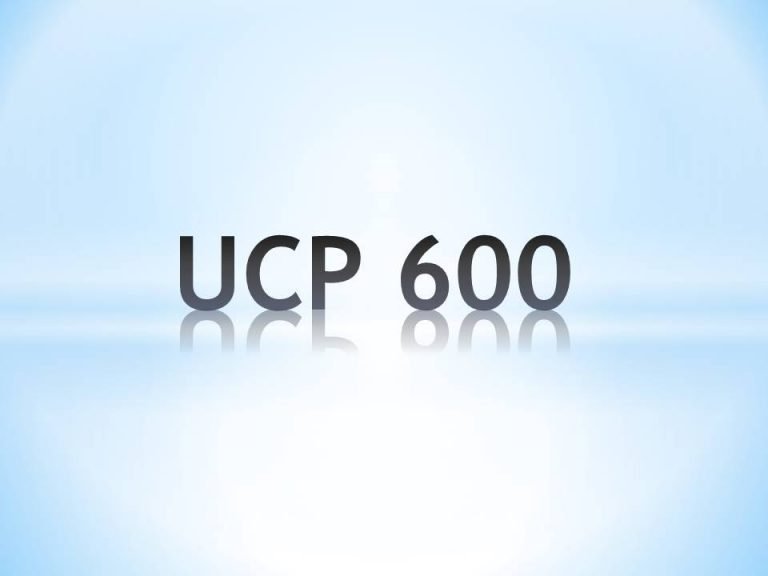 مقررات متحدالشکل اعتبارات اسنادی UCP 600