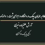 مطالبه همزمان چک در دادگاه و اجرای ثبت : دادنامه